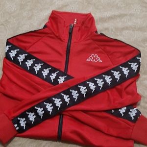 Red kappa sweater